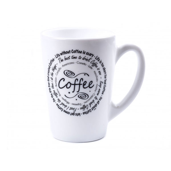 Luminarc Coffee Mug Temp Opal New Morn Coffee Love 400ml